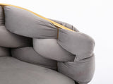 Luxury modern simple leisure velvet single sofa chair bedroom lazy person household dresser stool W117067861