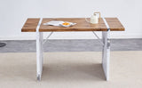 Modern style square dining table, medium-density fiberboard dining table, 55x31.5 inches, can be W1512P359375