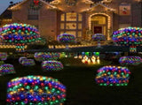Warm tones outdoor solar mesh light, 6.6ft X 9.8ft fairy mesh light with 200 LEDs, 8 modes, suitable 96467221