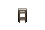 Nesting Tables with Glass Top Cocoa B2699P323119