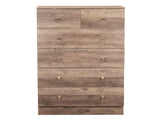 R279-9 Gray Particleboard with Textured Melamine Finish, 66*40*111cm, 42 Drawer Cabinet, Matte Gold 54283956