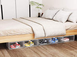 3-Piece Big White Plastic Mesh Shoe Box Set - 33.50*29.50*22.00cm, Modular Design for Home Storage 95060498