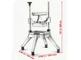 4-Blade Commercial Vegetable Fruit Chopper, Stainless Steel French Fry Cutter with 1/4" 3/8" 1/2" 17958472