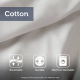 3 Piece Striped Cotton Comforter Set Sage King/Cal King B035P268142