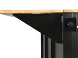 Kitchen Cart with Rubber wood Drop-Leaf Countertop ,Cabinet door internal storage racks,Kitchen 10459641