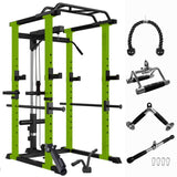 ZNTS Home Gym sets Multi-functional Power Cage,Home Adjustable Pullup Squat Rack 1000Lbs Capacity 37066719