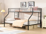 Twin Over FULL Metal Bunk Bed , No Box Spring Needed, Large Under Bed Storage, Easy Assemble W311P297434