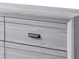 1pc Contemporary Nightstand End Table with Two Storage Drawers Gray Rustic Finish Bedroom Wooden B011P163877