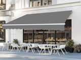 98.4"D x 117"W x 59"H Retractable Awning Grey 79175218