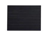 Easy-to-Install Slat Wall Paneling, 4 x 4 ft PVC Garage Slatwall, Black Modular Adjustable Panel 59400716