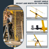 16ft Lift Drywall Panel Hoist Jack for Ceiling - Yellow W1550104607