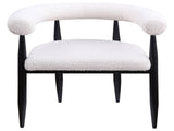 Notting Cream Boucle Upholstered Dining Arm Chair B062P299819
