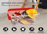 14.5 Gal 4-Pack, Stackable Clear Storage Bins with Lids, See-Through Plastic Totes, 14.5-Gallon 57466529