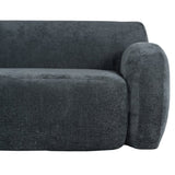 U_Style 81.5" Minimalist Compression Sofa, Curved Design, 3-Seater Casual Sofa for Living Rooms, N711P192002E