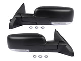 Left & Right Side Mirrors Manual Fold Heated LED Signal Replacement for Ram 1500 2500 3500 98937342