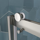 Bypass shower door, sliding door, with 5/16" tempered glass and Polished Chrome finish 6074 W2122P166984