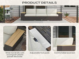 Rattan Three-Seat Sofa 48648870