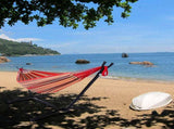 Portable Outdoor Polyester Hammock Set Red 10453484