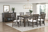 Classic Style Dark Espresso Finish Side Chairs Set of 2pc, Upholstery Seat Wooden Dining Furniture B011P348872