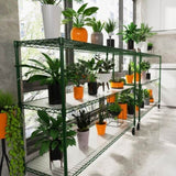 ZNTS 6 Tier Wire Shelving Unit, 6000 LBS NSF Height Adjustable Metal Garage Storage Shelves with Wheels, W1550125994