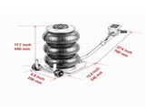 Pneumatic Air Jack - 6600 Lbs Heavy Duty Triple Bag Airbag Jack with Adjustable Long Handle, Lifts 98060991