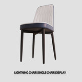 51" 6 person glass dining table set, kitchen set with black metal leg dining table and chairs, 41483916