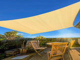 16'X20' Beige HDPE sunshade sail 68894334