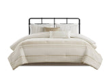 6-Piece King Cotton Jacquard Oversized Comforter Set B035P463273