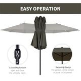 Outdoor beach umbrella/Double-Sided Market Umbrella 70999440