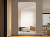 60"x 15" inch Full Body round corner mirror for Living Room Bedroom Cloakroom Wall with 68969273