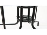 Square Patio Dining Table 35-Inch with Tempered Glass Top and Umbrella Hole, Outdoor 58492047