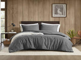 3PCS Full/Queen Twill Washed Comforter Set B035P341109