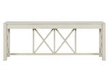 U_Style 60''Acacia Veneer Console with 4 Spacious Drawers, Modern Crisscross Design Entryway N711P289747A