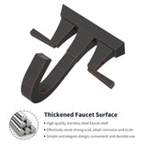 Bathroom Sink Faucet Oil Rubbed Bronze 2-Handle 4 Inch Center-Set Bathroom Sink Faucet, Sink Drain T3177P277480