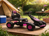 Kids Pedal Go Kart with Ergonomic Comfort, Outdoor Ride-on Car with Tough Wear-Resistant Tread for 35483034