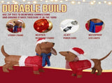 Set of 2 Lighted Dachshund Dog Christmas Decorations, Pre-lit Holiday Decor with 115 Warm White LED 87696606