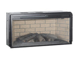 26 inch infrared quartz heater fireplace insert -woodlog version with brick 66240403
