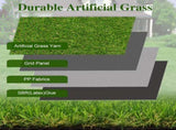3.2x32.2FT Artificial Grass Turf 0.8" Indoor Outdoor ,Fake Grass with Drain Holes, for Dog and 07304182