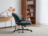 Criss Cross Legged Office Chair with Flip-Up Back Built-In Dynamic Airbag Lumbar Support, Wide Seat 50529061