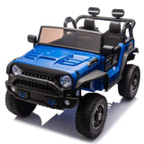 ZNTS 24V Two-Seater Kids Ride On Truck Car W/Parents Control,200w*2,Seat width 20.28in,Four-wheel W1396P230268