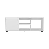 Adel 51" Wide Tv Stand with One Door Cabinet , Four Open Shelves, Cable Management, Living, Tv B200P286981