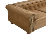 Classic Traditional Living Room Upholstered Sofa with high-tech Surface/ Chesterfield Tufted W1708141949