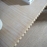 Natural Console Table, 59in Entryway Table, Curved Waterfall-style Table,Console table with W2729P263652