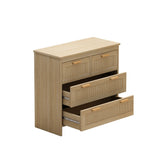 4 Drawers Rattan Cabinet,for Bedroom,Living Room,Dining Room,Hallways,Easy Assembly 57843203