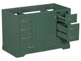 36" Bathroom Vanity without Sink, Cabinet Base Only, Six Drawers, Multi-Functional Drawer Divider, WF307973AAF