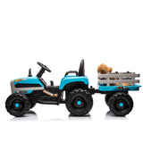 ZNTS Ride on Tractor2.0 with Trailer,24V Battery Powered Electric Tractor Toy, 200w*2motor W1396P193868