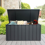 ZNTS 150 Gallon Outdoor Storage Deck Box Waterproof, Large Patio Storage Bin for Outside Cushions, Throw W1859131833