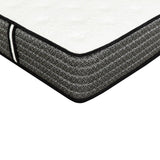 Premium 12 in. King Size Pocket Coil Hybrid Mattress, Plush Gel Memory Foam Mattress, White/Gray B011P216711