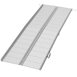 ZNTS 8' wheelchair ramp Portable folding ramp silver 65407969