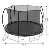 14FT Trampoline , Trampoline for Kids and Adults with Enclosure Net and W285P236466